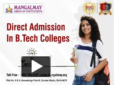 PPT – DIRECT ADMISSION IN BTECH COLLEGES PowerPoint Presentation | Free ...