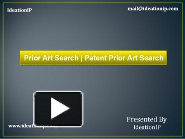 PPT – Prior Art Search | Patent Prior Art Search PowerPoint ...