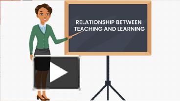 PPT – Relationship Between Teaching And Learning PowerPoint ...