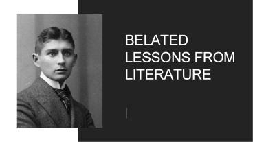 Ppt Tarun Tejpal Belated Lessons From Literature Powerpoint