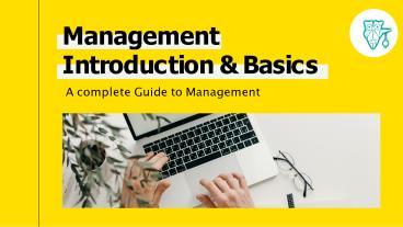 PPT – Management- Introduction And Basics PowerPoint Presentation ...