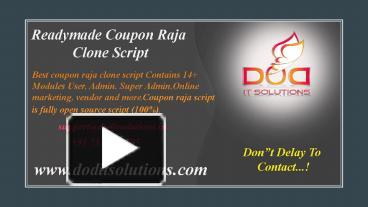 Ppt Groupon Clone Script Readymade Clone Script Powerpoint