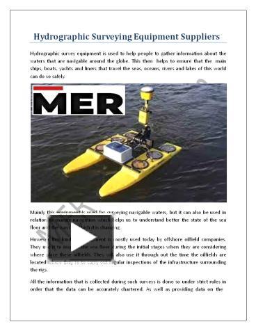 PPT – Hydrographic Surveying Equipment Suppliers PowerPoint ...