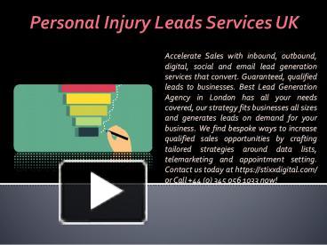 Ppt Personal Injury Leads Services Uk Powerpoint Presentation