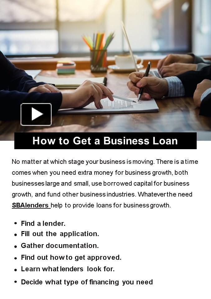 PPT – How To Get A Business Loan PowerPoint Presentation | Free To ...