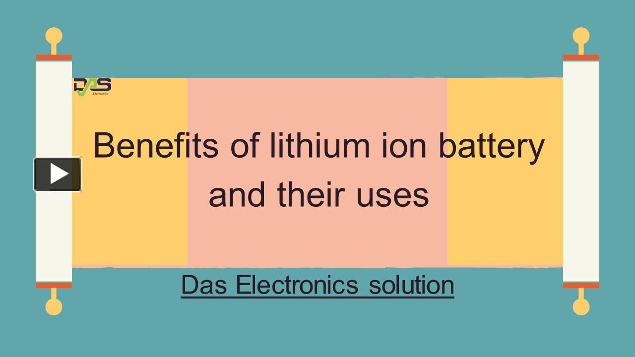 Ppt Benefits Of Lithium Ion Battery And Their Uses Powerpoint Presentation Free To Download 8469