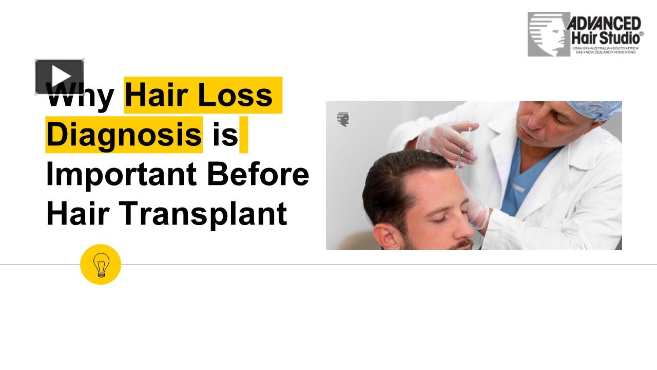 Ppt Why Is Hair Loss Diagnosis Important Before Hair Transplantation