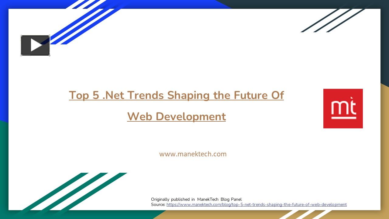 PPT Top 5 Net Trends Shaping The Future Of Web Development