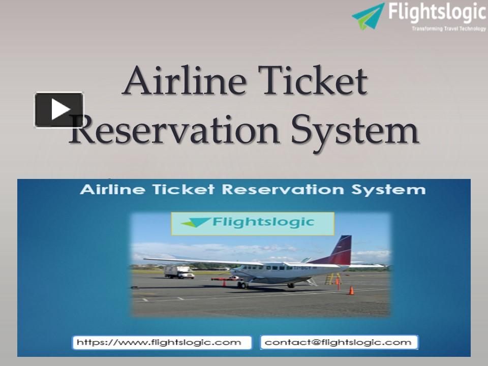 PPT – Airline Ticket Reservation System PowerPoint Presentation | Free ...