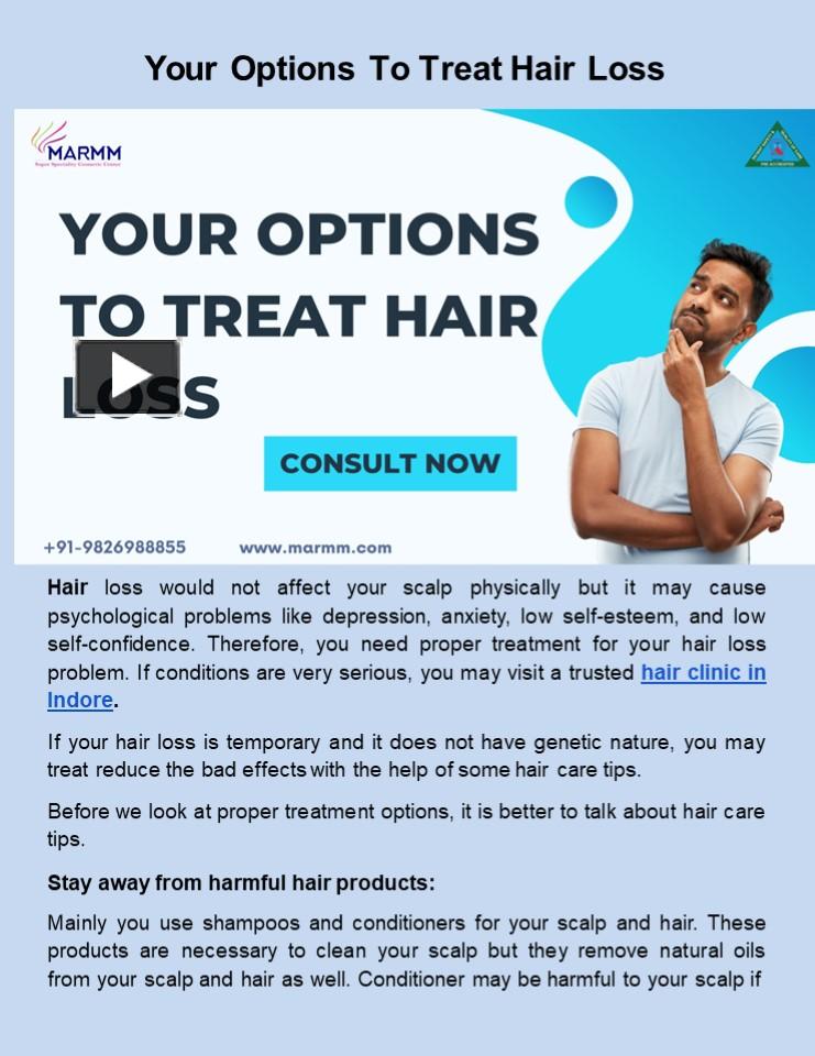 Ppt Your Options To Treat Hair Loss Powerpoint Presentation Free To