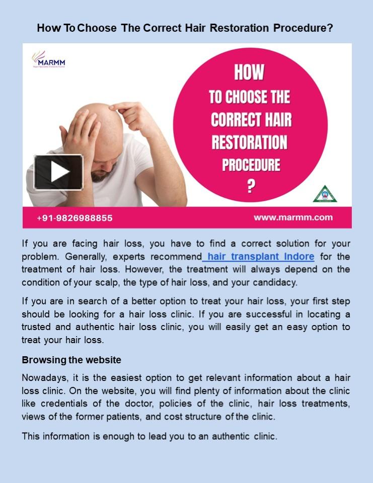 ppt-how-to-choose-the-correct-hair-restoration-procedure-powerpoint