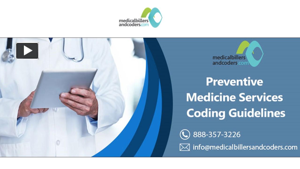 PPT – Preventive Medicine Services Coding Guidelines PowerPoint ...