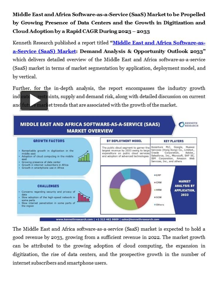 Ppt Middle East And Africa Software As A Service Saas Market Pr