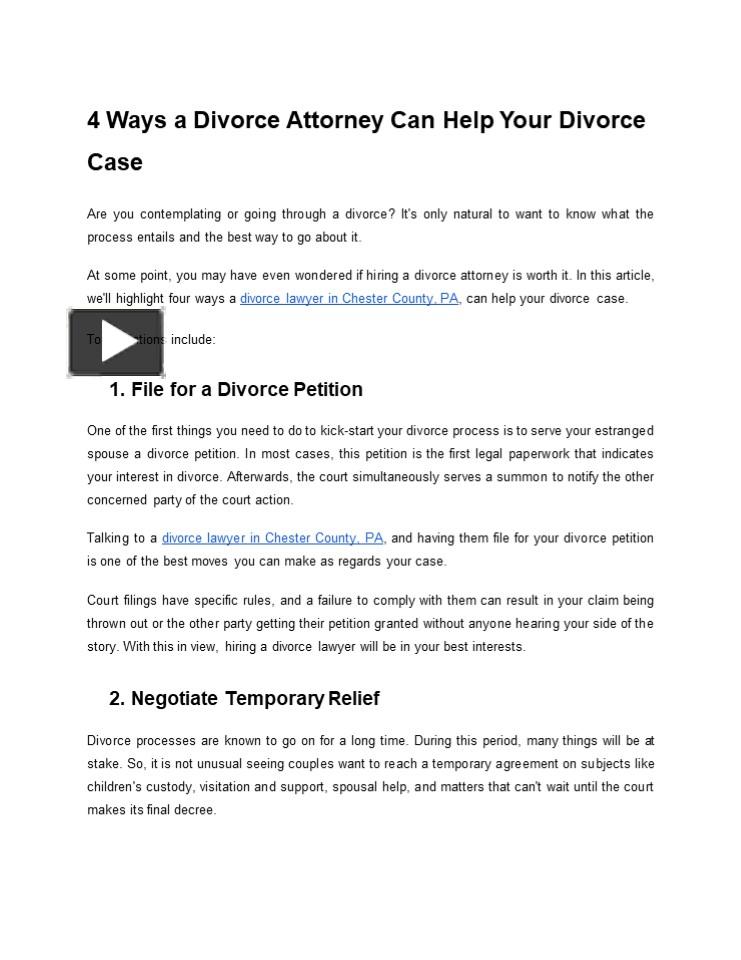 Ppt 4 Ways A Divorce Attorney Can Help Your Divorce Case Powerpoint Presentation Free To 6341