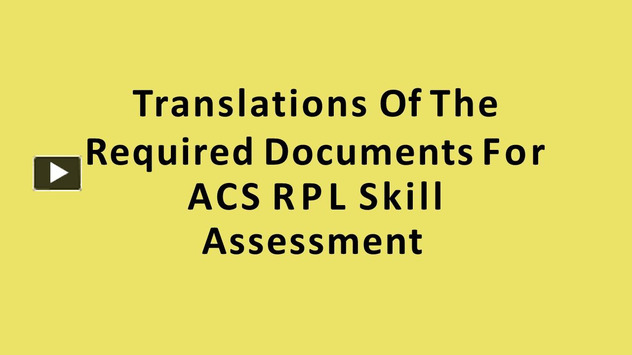 ppt-translations-of-the-required-documents-for-acs-rpl-skill