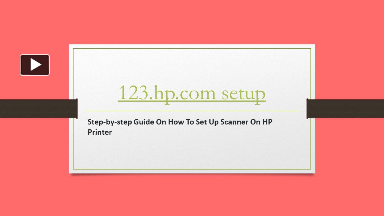 Ppt Hp Printer Setup Powerpoint Presentation Free To Download Id