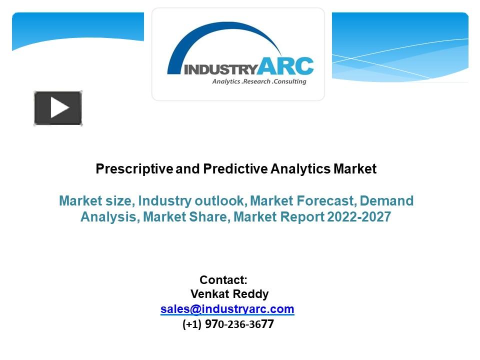 PPT – Prescriptive And Predictive Analytics Market - Forecast(2022 ...