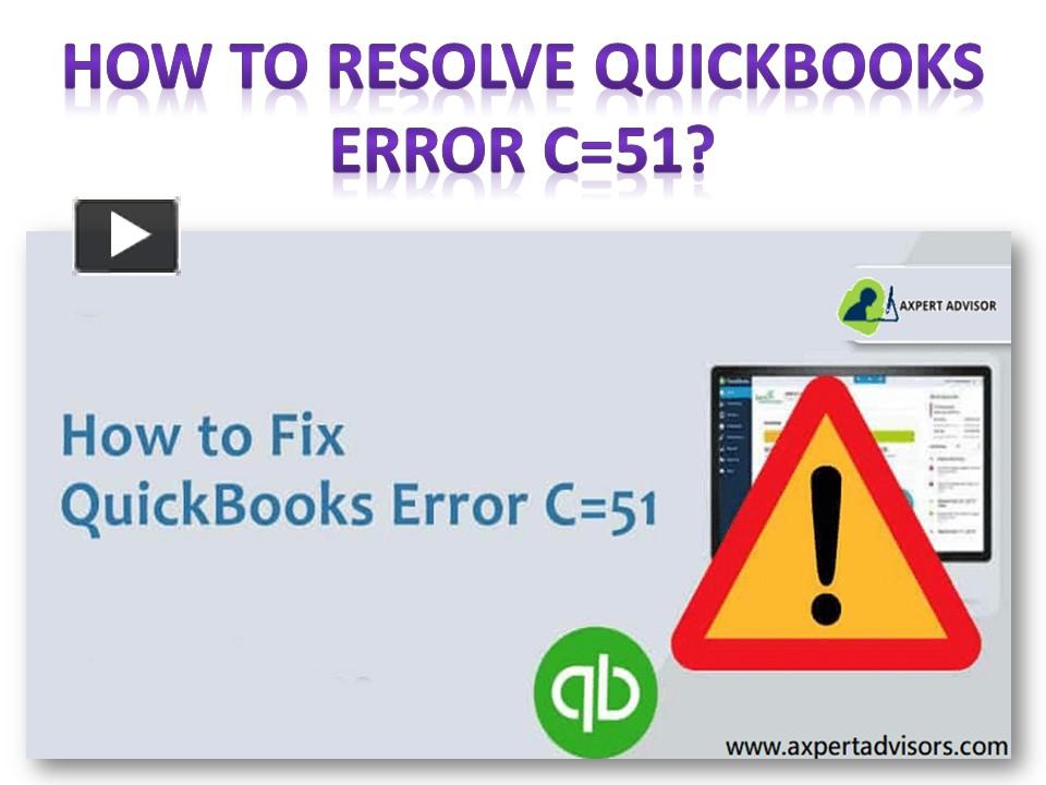 Ppt How To Resolve Quickbooks Error C Powerpoint Presentation