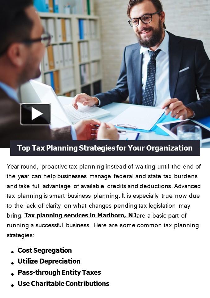 Ppt Top Tax Planning Strategies For Your Organization Powerpoint Presentation Free To 5665