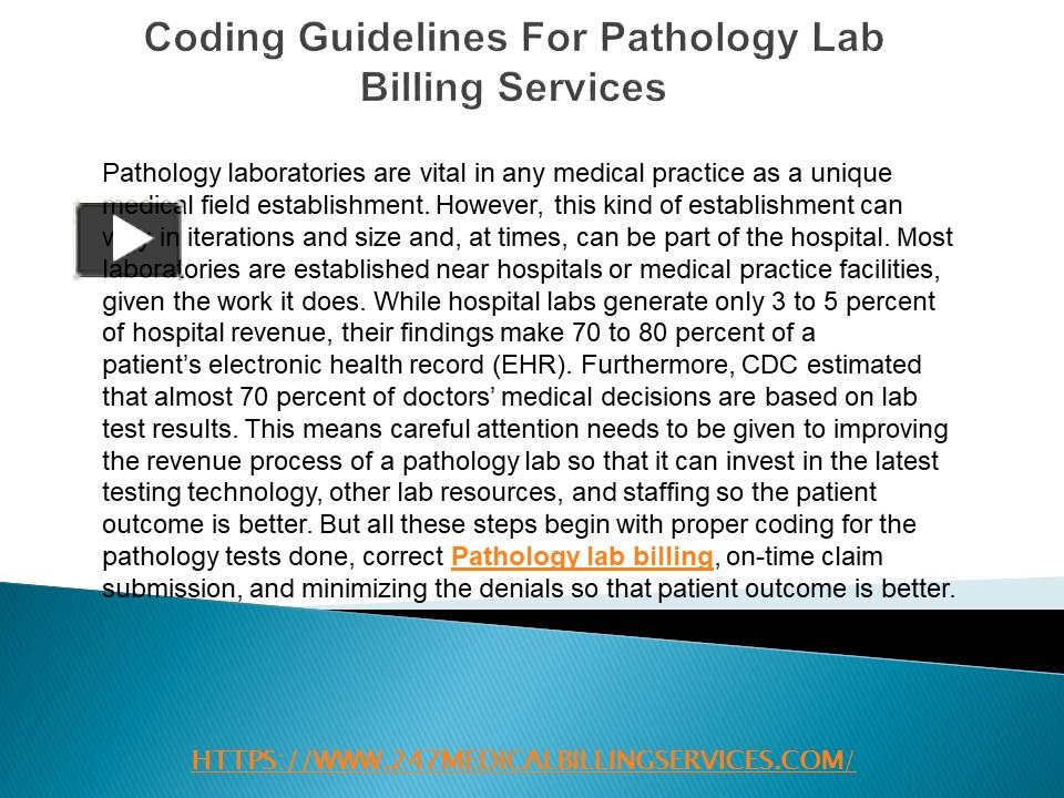 PPT Coding Guidelines For Pathology Lab Billing Services PowerPoint