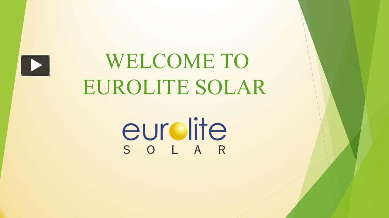 Ppt Best Rooftop Solar Solutions In Vadodara Eurolite Solar Powerpoint Presentation Free 5369