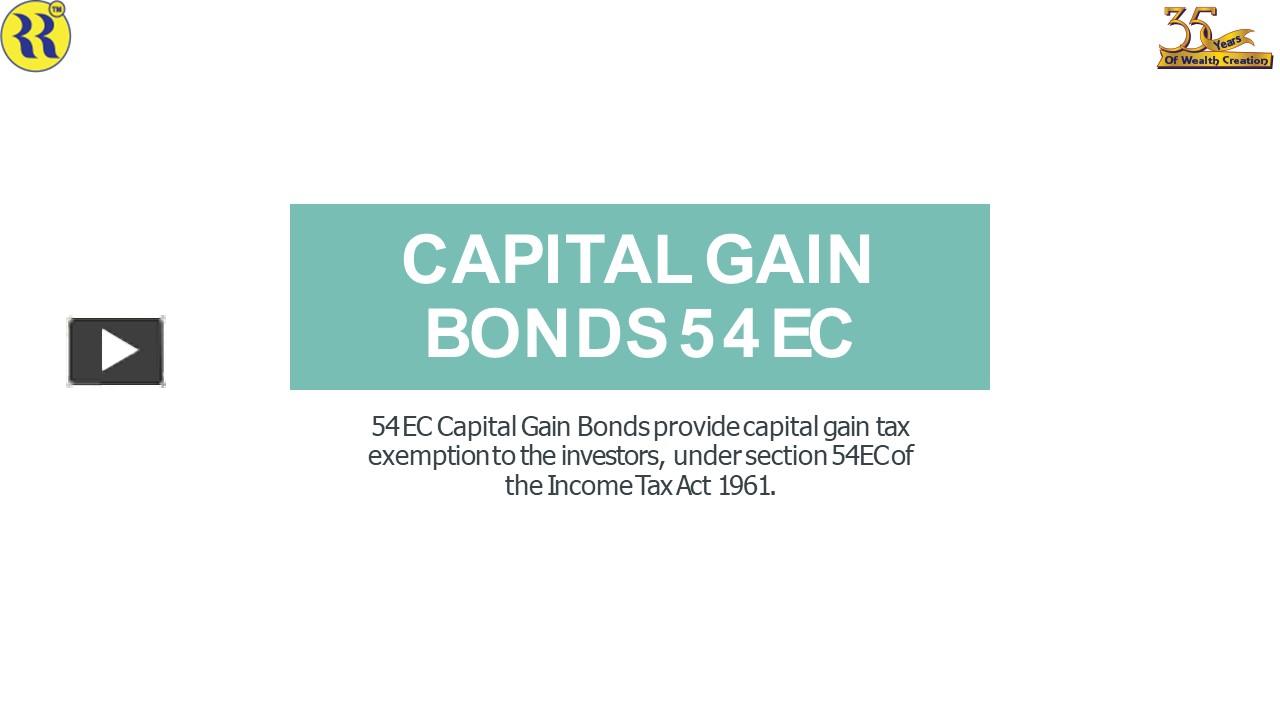 PPT – Capital Gain Bonds 54ec PowerPoint Presentation | Free To ...