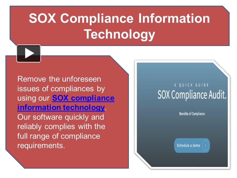 Ppt Sox Compliance Information Technology Powerpoint Presentation