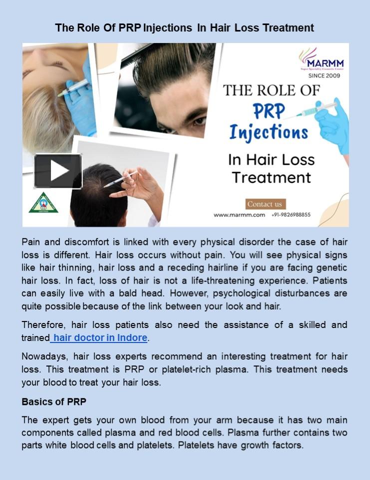 Ppt The Role Of Prp Injections In Hair Loss Treatment Powerpoint