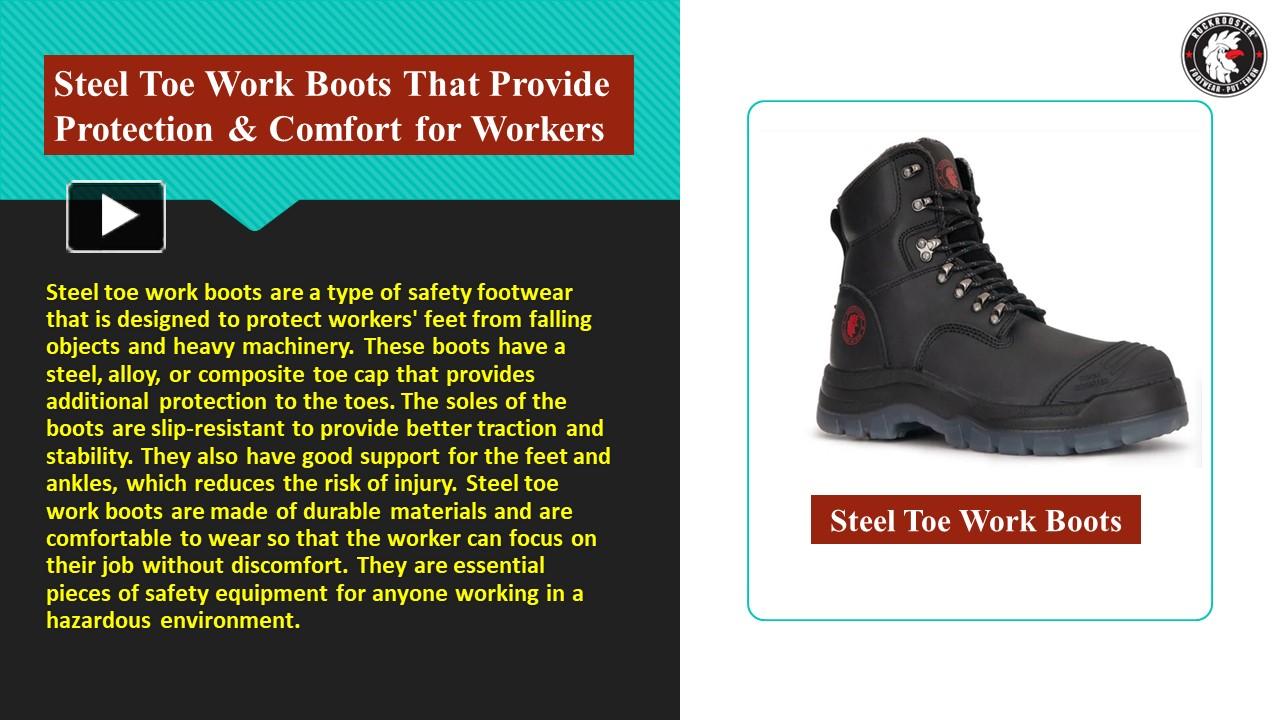 PPT Steel Toe Work Boots That Provide Protection & Comfort for