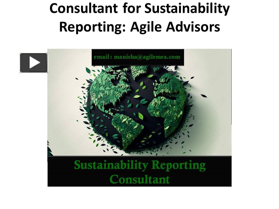 PPT – Consultant For Sustainability Reporting: Agile Advisorsv ...