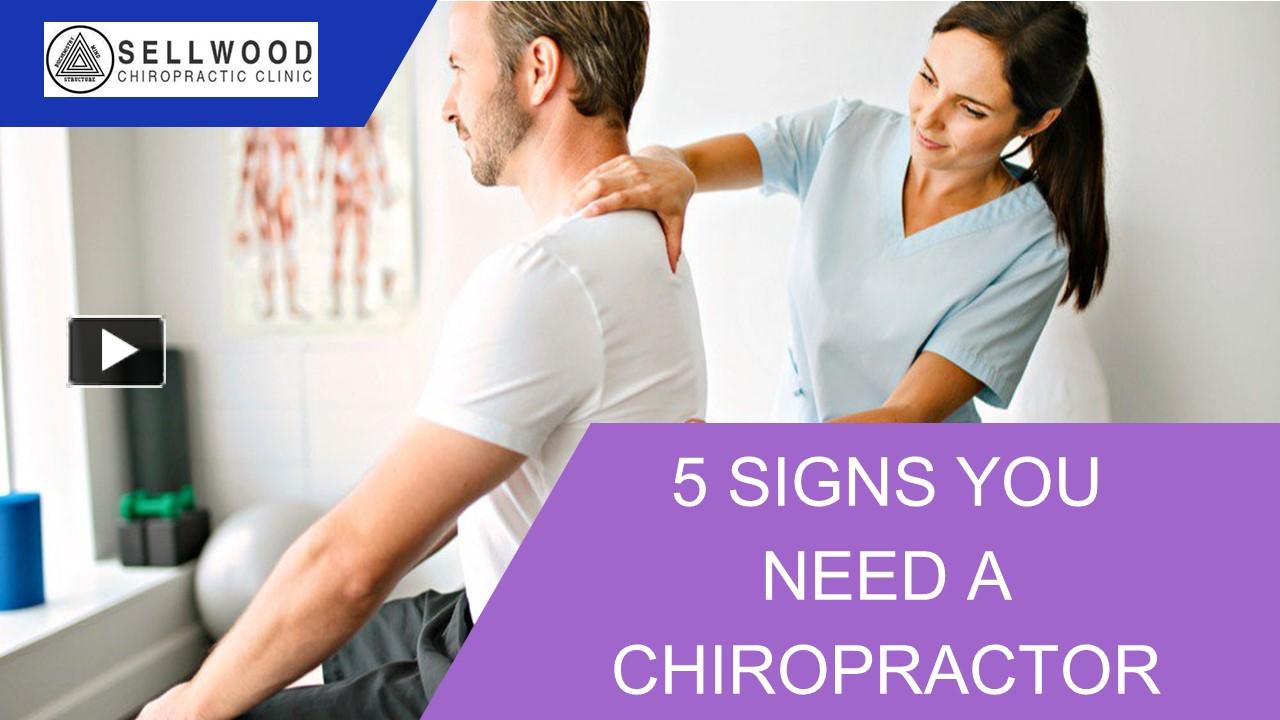 Ppt 5 Signs You Need A Chiropractor Powerpoint Presentation Free To