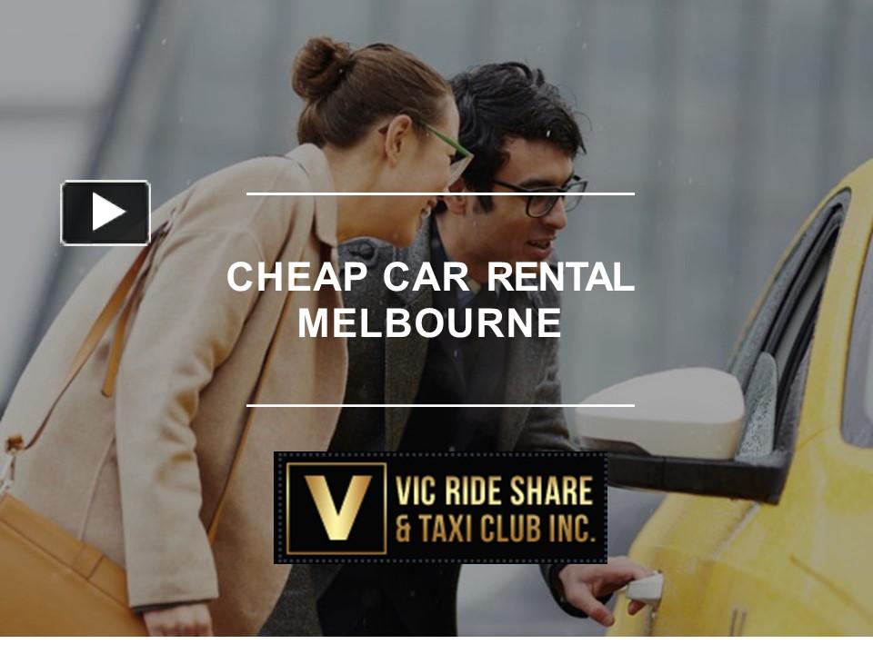 Cheap Car Rental Melbourne