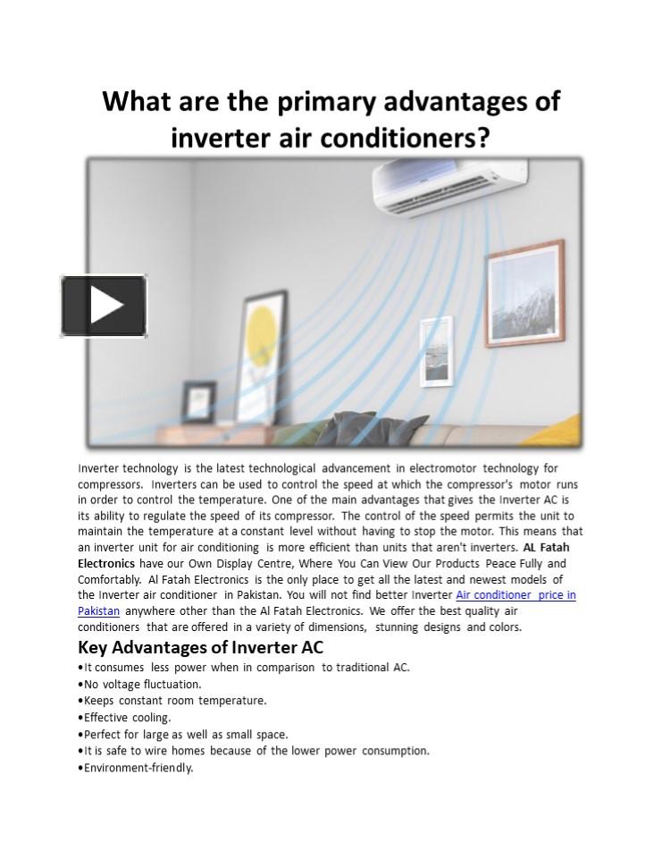 Ppt What Are The Primary Advantages Of Inverter Air Conditioners Powerpoint Presentation 2182