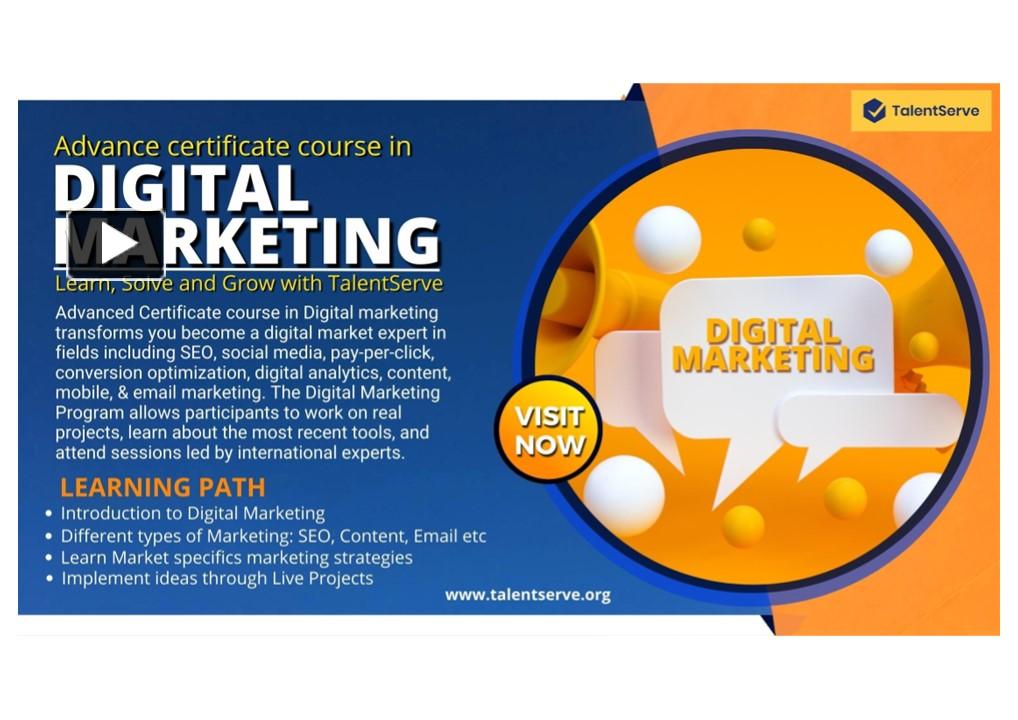 PPT – Advanced Certificate Course In Digital Marketing With Placement ...