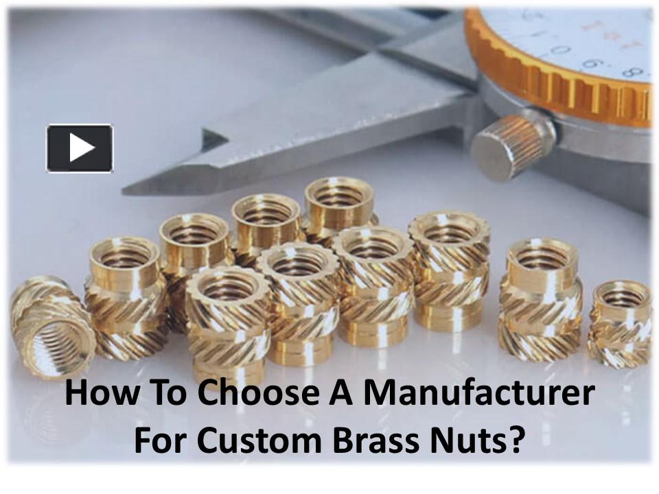 Ppt Common Application Type Of Brass Nuts Powerpoint Presentation Free To Download Id 