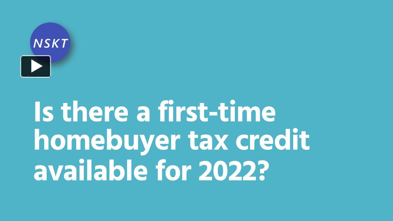 Is There A First Time Homebuyer Tax Credit