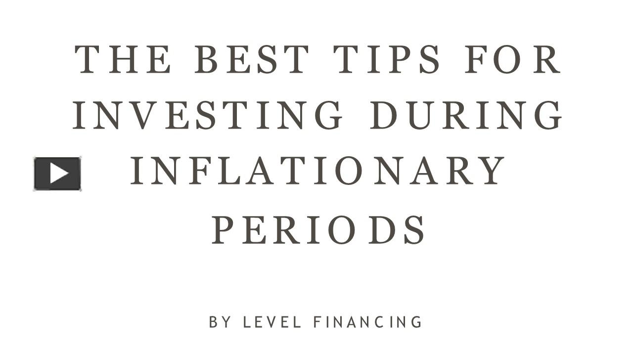 Investing During Inflationary Periods