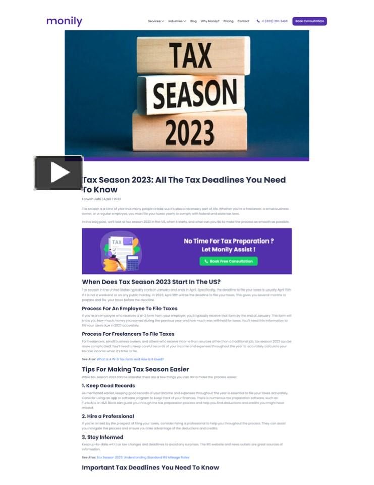 PPT – Tax Season 2023: All The Tax Deadlines You Need To Know ...