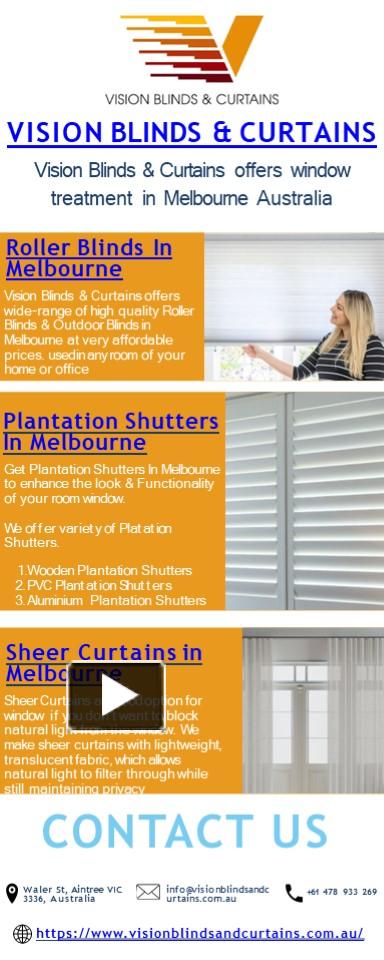 PPT – Window Blind And Curtain Melbourne - Vision Blinds & Curtains ...