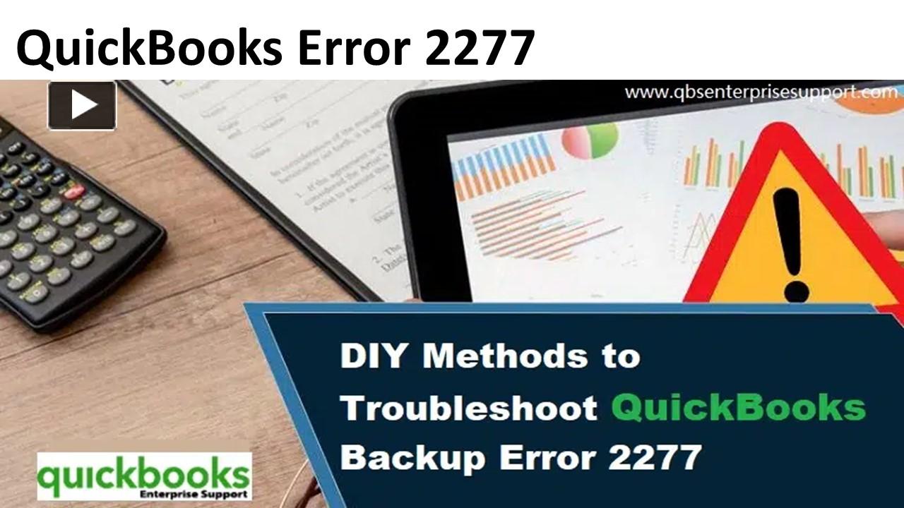 Ppt How To Fix Quickbooks Error Powerpoint Presentation Free