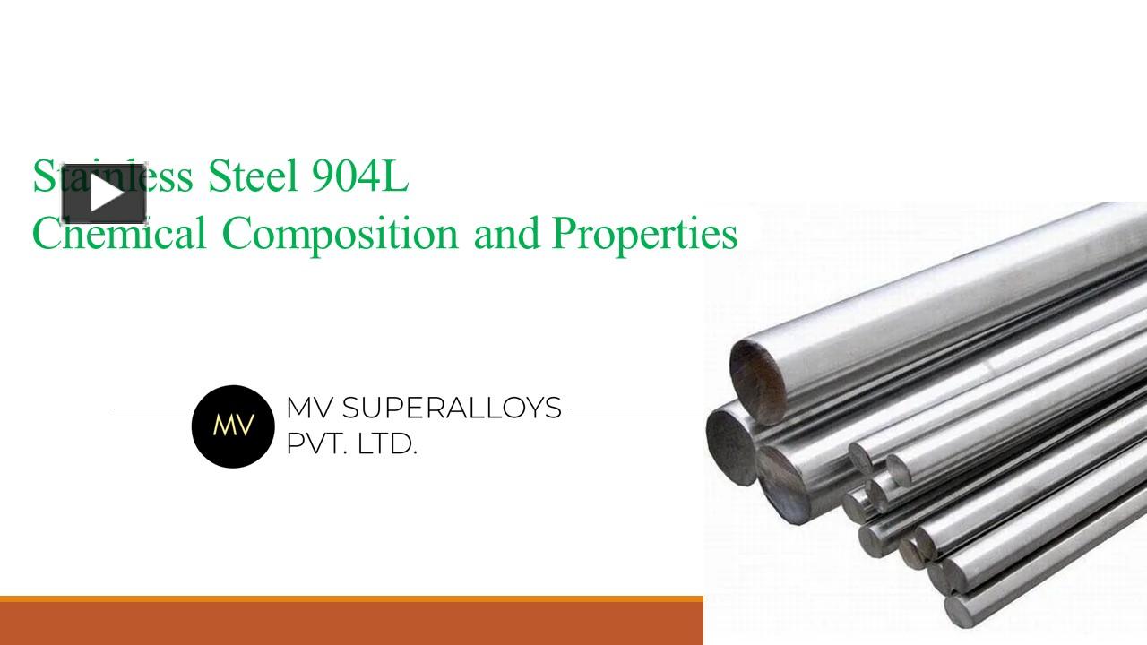 PPT Stainless Steel 904L Chemical Composition And Properties 1