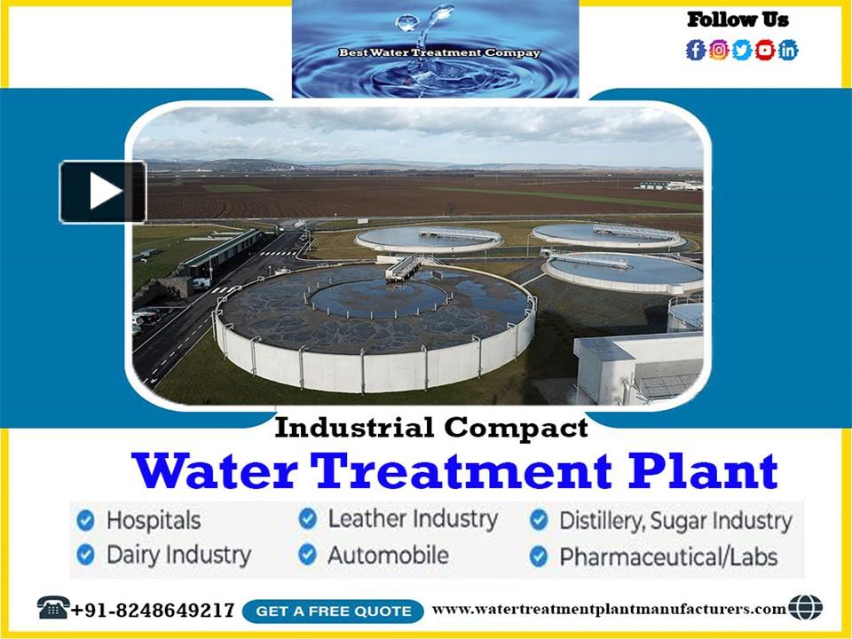 Ppt Water Treatment Plant Chennai Tamil Nadu Bangalore Karnataka