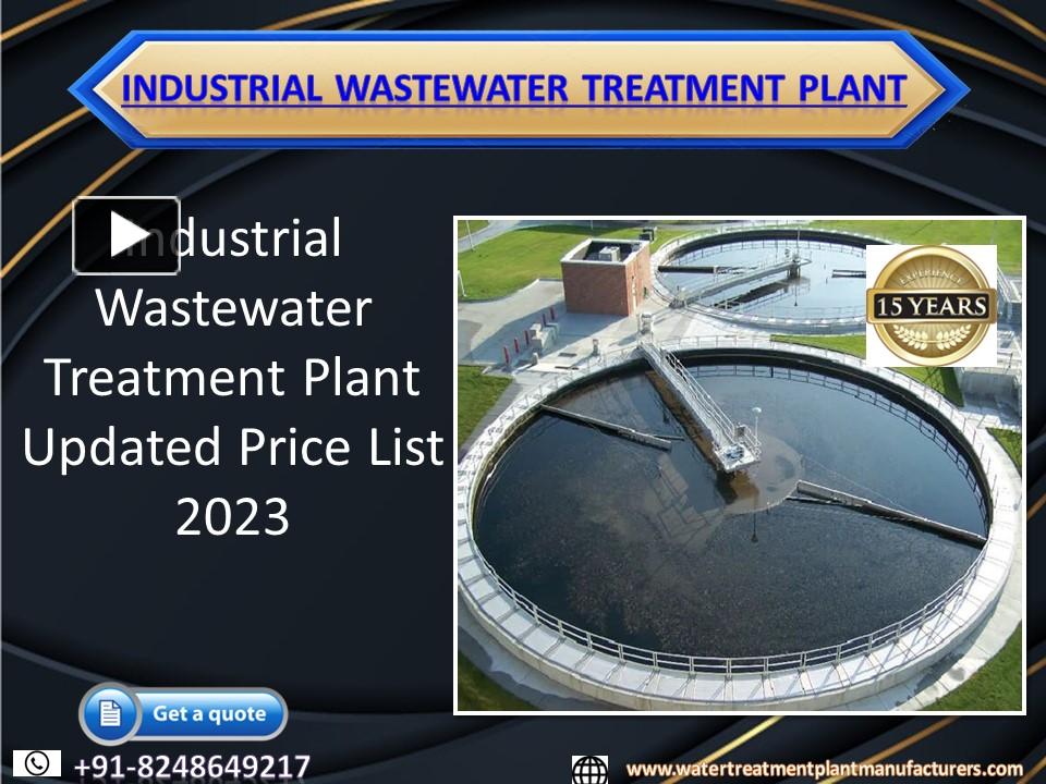 PPT – Wastewater Treatment Plant | Industrial Wastewater Treatment ...