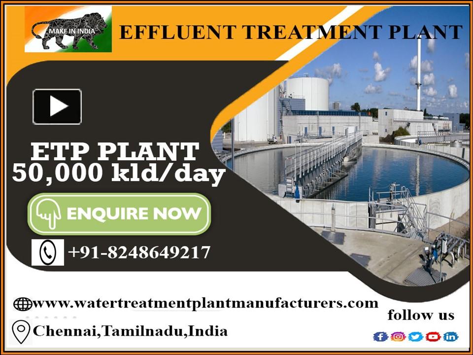 PPT – Effluent Treatment Plant Manufacturers | ETP Plant | Industrial ...