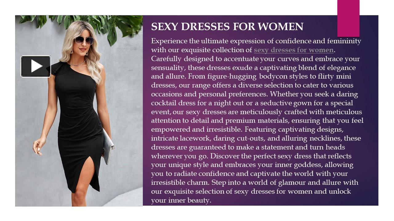 Ppt Sexy Dresses For Women Powerpoint Presentation Free To Download Id 96d82e Yjkyn 