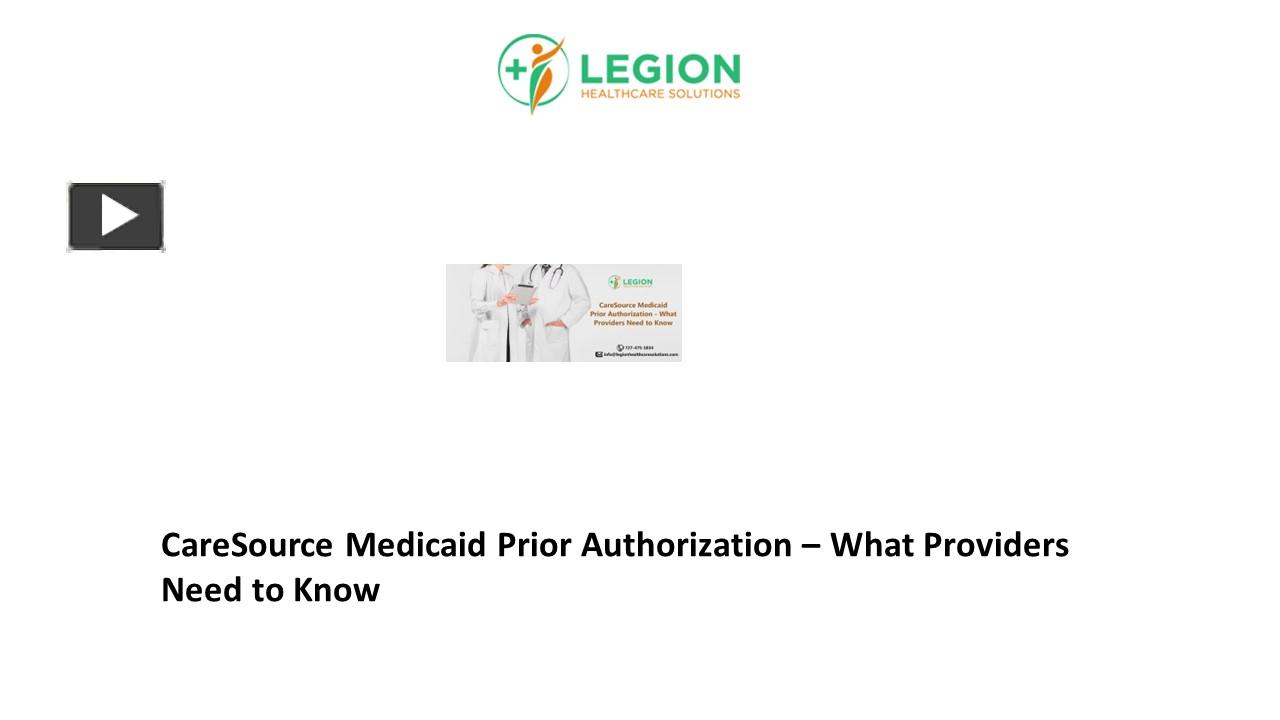 PPT – CareSource Medicaid Prior Authorization – What Providers Need To ...