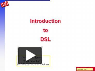 PPT Introduction To DSL PowerPoint Presentation Free To Download Id F C ODQzZ