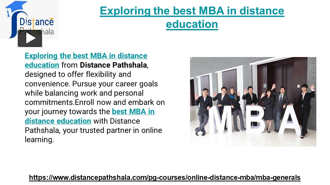 Ppt Exploring The Best Mba In Distance Education Powerpoint Presentation Free To Download 3991