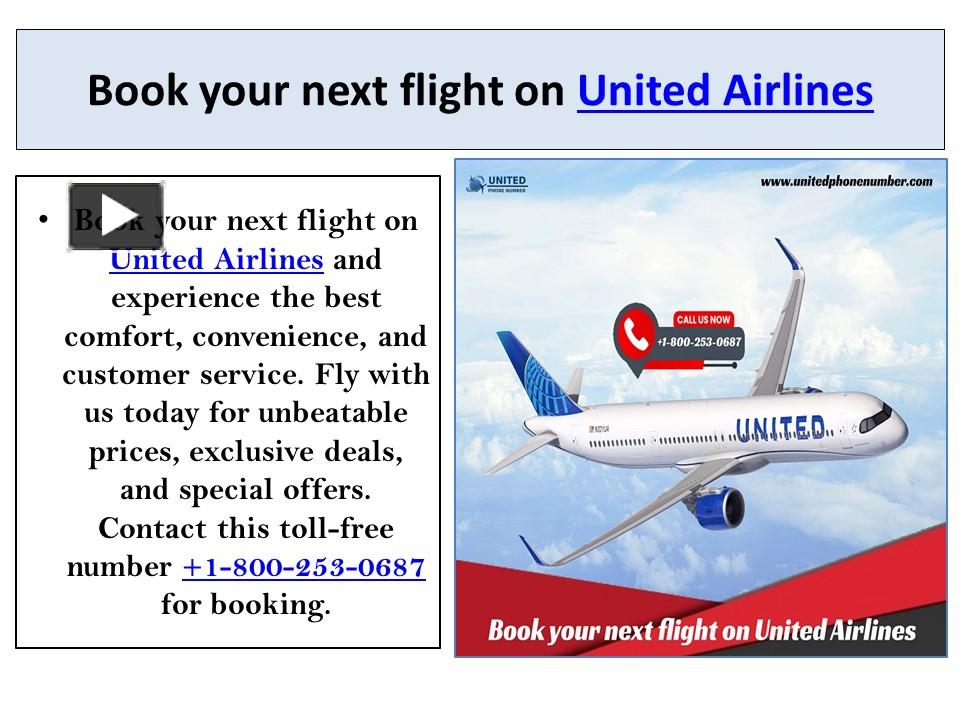 Ppt Enjoy All The Services With United Airlines Powerpoint