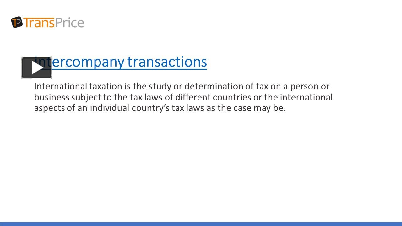 PPT – Intercompany Transactions PowerPoint Presentation | Free To ...